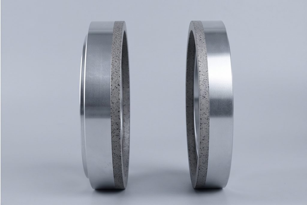 Toolthless diamond wheel Toolthless diamond wheel precision metal Bond Grinding Wheels angle view
