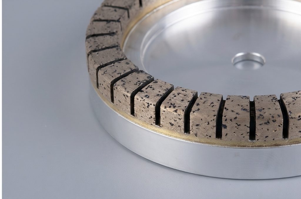Full-tooth diamond wheel Full-tooth diamond wheel precision metal Bond Grinding Wheels side view